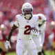 Arizona Cardinals wide receiver Marquise Brown (2) runs with the ball before the start of the game against the San Francisco 49ers at Levi's Stadium. Mandatory Credit: Cary Edmondson-USA TODAY Sports