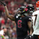 Arizona Cardinals running back James Conner (6) celebrates his first down run against the Cincinnati Bengals at State Farm Stadium.