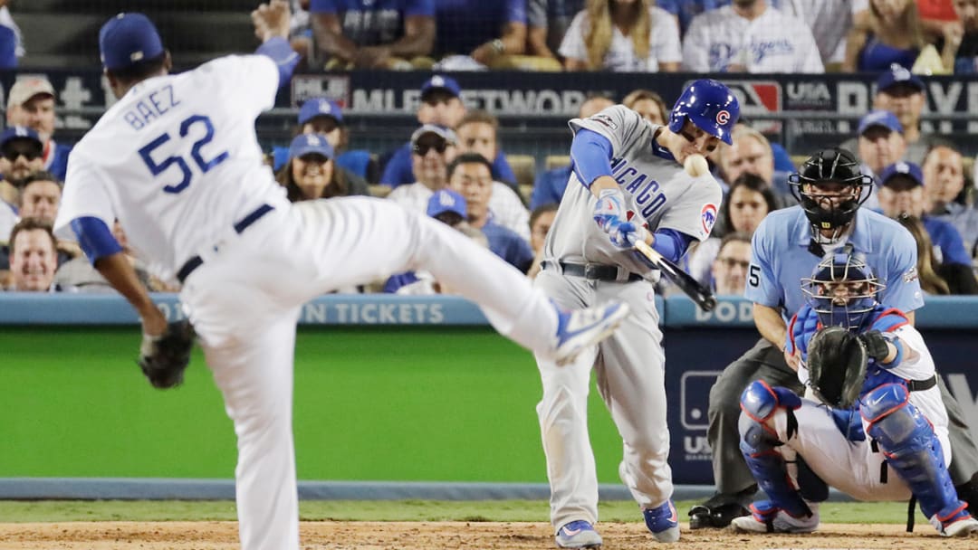 Cubs’ offense erupts to even NLCS as Dodgers’ pitching outlook takes hit