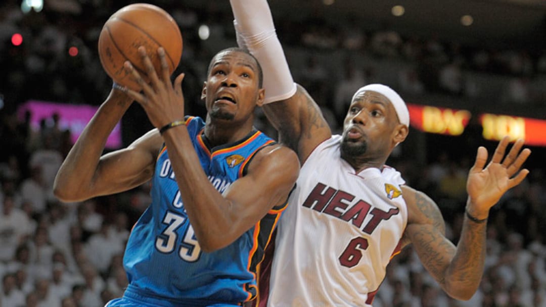 Kevin Durant channeling Jordan as he chases LeBron