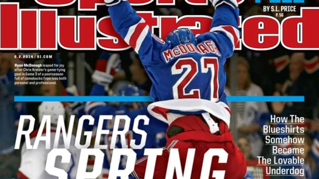 New York Rangers on national cover of new issue of Sports Illustrated
