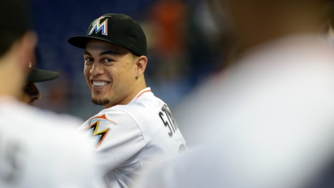 Marlins GM Dan Jennings says Giancarlo Stanton is not available on trade market