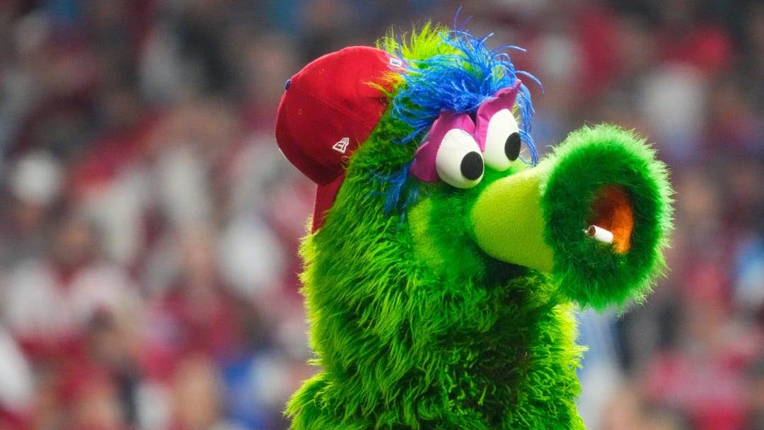 Phillie Phanatic Makes Iconic Appearance at Wrexham AFC