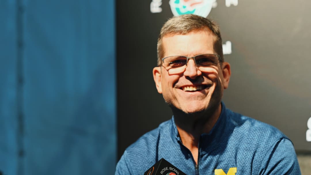 WATCH: Jim Harbaugh Discusses His History With Rose Bowl