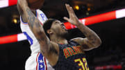 Hawks rout 76ers 126-98 to end two-game skid