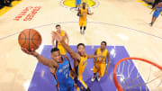 Westbrook, Thunder hold off Lakers 117-113 despite Lou's 44