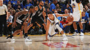 Stephen Curry gets better of Kawhi Leonard in Warriors’ blowout win