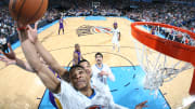 Durant leads Thunder past Lakers in Bryant's last road game