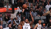 Spurs beat Cavaliers 99-95 for 32nd straight win at home