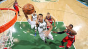 Watch: Giannis Antetokounmpo returns with dunk on Nene