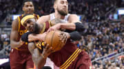 Video: Jonas Valanciunas commits flagrant by tackling LeBron James