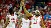 Harden has 24 points, Rockets beat Mavs 118-108 in Game 1