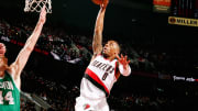 Video: Blazers' Damian Lillard throws down dunk over Celtics' Tyler Zeller