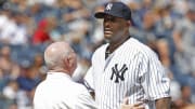 Yankees' CC Sabathia reinjures knee in loss against Indians, DL trip likely