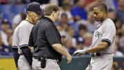 Yankees' injury woes continue as Curtis Granderson suffers another broken bone via HBP