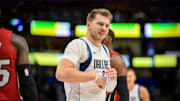 Luka Doncic Suffers Right Ankle Sprain vs. Heat