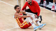 Trae Young Set for MRI on Sprained Ankle, Status for Game 4 Up in the Air