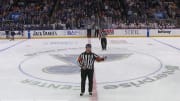 NHL Ref Trolled Blues Crowd During Review Announcement and Fans Loved It