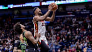 Jimmy Butler, Naji Marshall Scuffle Results in Benches-Clearing Heat-Pelicans Brawl