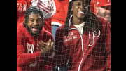 Eagles' D'Andre Swift and Terrell Edmunds Become Baseball Fans Watching Phillies at NLCS Game 2