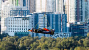 Max Verstappen's F1 racer flies through the air to COTA -- literally! (MUST-SEE VIDEO)