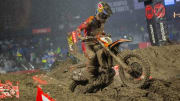 Supercross riders ready for another "mudder" of a race Saturday night in San Diego