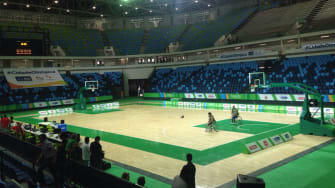 Basketball court for 2016 Olympics in Rio de Janeiro unveiled