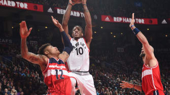 DeRozan scores 34 as Raptors edge Wizards 94-91