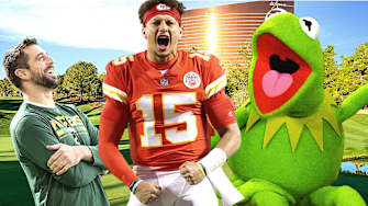 'The Match' Trash Talk: Aaron Rodgers calls Patrick Mahomes 'Kermit the Frog'