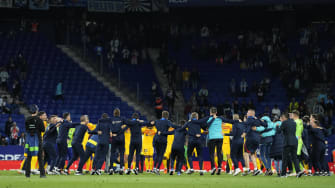 Angry Espanyol Fans Storm Field To Interrupt Barcelona Players During La Liga Title Celebrations