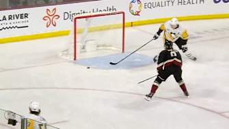 Penguins Score Disastrous Own Goal During Delayed Penalty vs. Coyotes