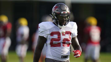 Bucs RB T.J. Logan Carted Off Practice Field