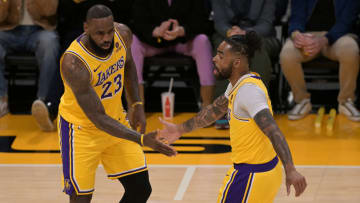 LeBron James Was Fired Up After D’Angelo Russell’s Massive Game for Lakers vs. Bucks