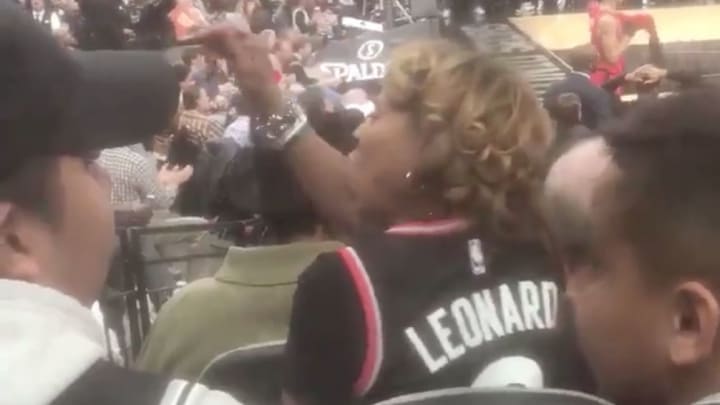 Watch: Kawhi Leonard's Mom Did Not Want to Listen to Heckling Spurs Fans