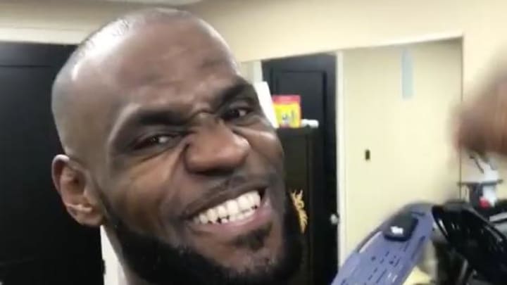 LeBron finally faced the music and shaved his head