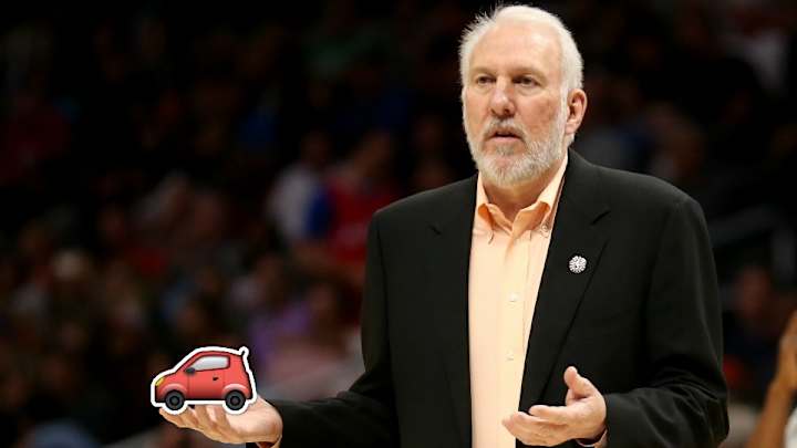 Coach of the Month Gregg Popovich would like a car, please