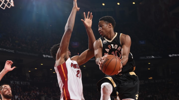 DeRozan scores 38 as Raptors beat Heat 112-104 in OT