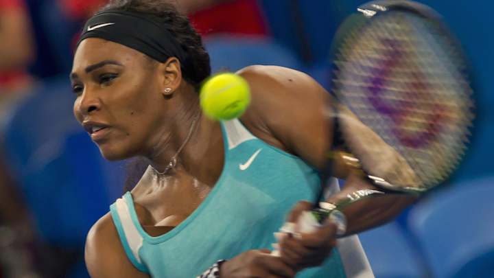 Serena Williams orders an espresso in middle of Hopman Cup match