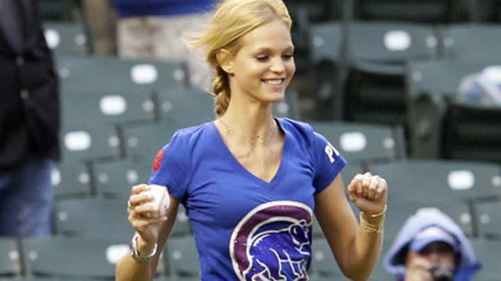 First Pitches by Models and Actresses