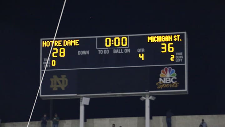 #8 Spartans Travel to South Bend and Get a “Dominant” Win Over the #18 Notre Dame Fighting Irish 36-28!