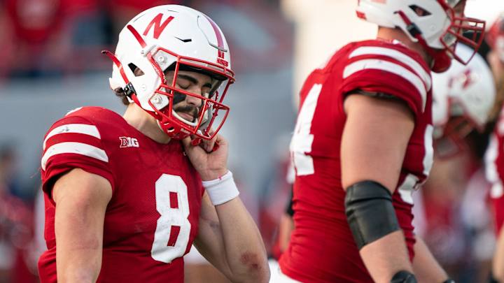 Nebraska OL Lifts QB's Head After INT, Shows What Being a Teammate Is About