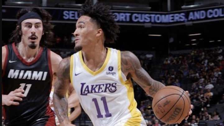 Hood-Schifino Scores 15 in Lakers' Summer Debut, But Struggles From Deep