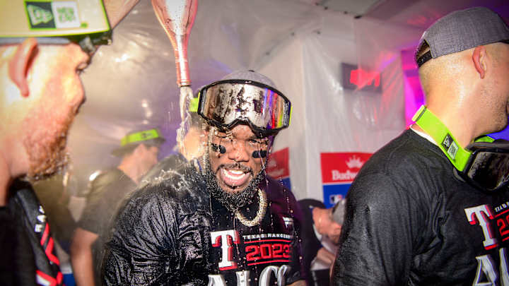 Texas Rangers Celebrate ... Again! View Celebration Gallery, Video After ALDS Sweep