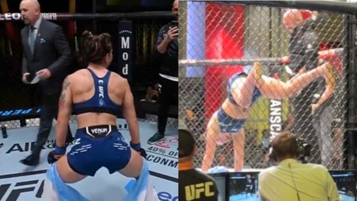 UFC VIDEO: Fighter Goes Viral After Twerking Inside The Octagon Following Victory