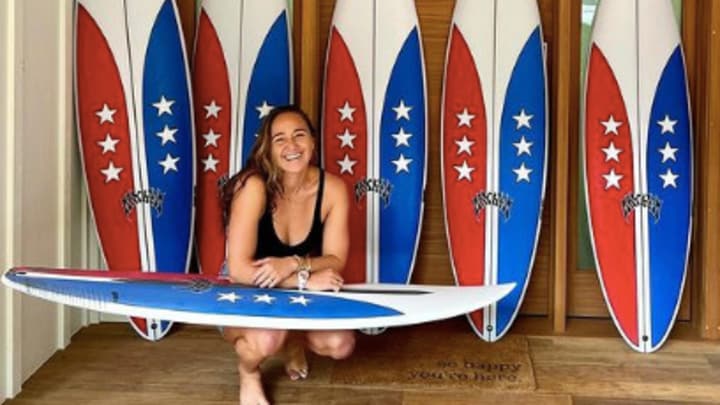 Carissa Moore Confirms 2024 Intentions, Reveals New Retro Surfboard Art