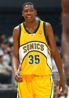 kevin durant seattle sonics jersey