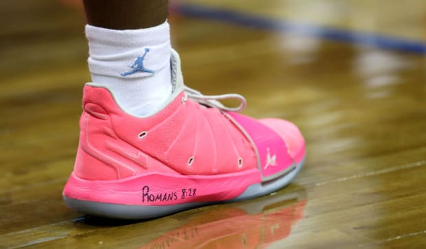 unc basketball pink shoes 2019