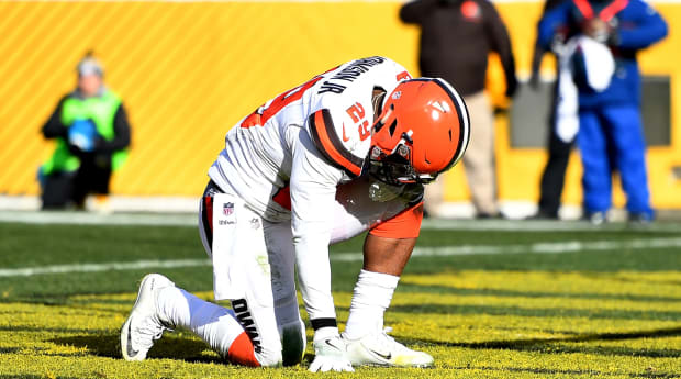 Baker Mayfield Mocks Juju Smith-Schuster's 'Browns' Comments After Wild  Card Win