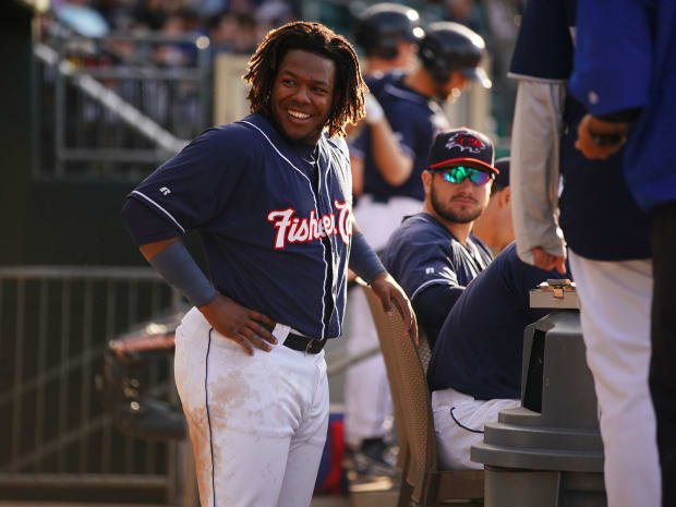 Vladimir Guerrero Jr wears his dad's jersey before MLB debut - Sports  Illustrated