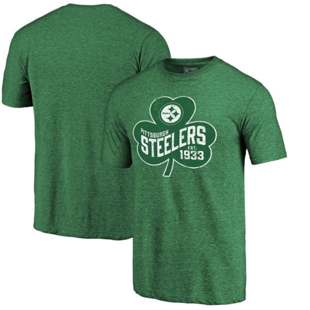 Pittsburgh St Patricks Day Steelers Shamrocks Women's T-Shirt